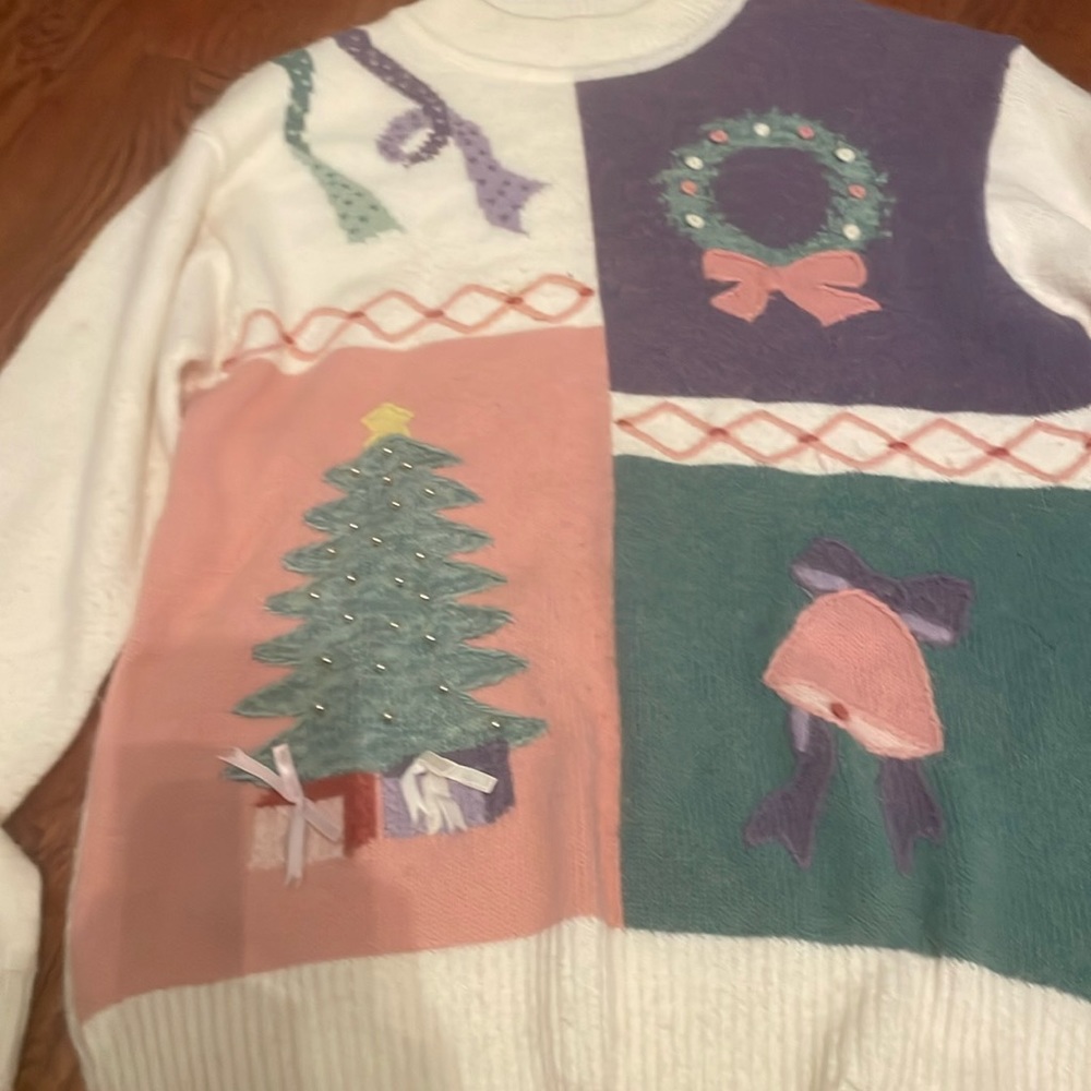 RARE Vintage ugly Christmas sweater Koret Sport szL good vintage used condition